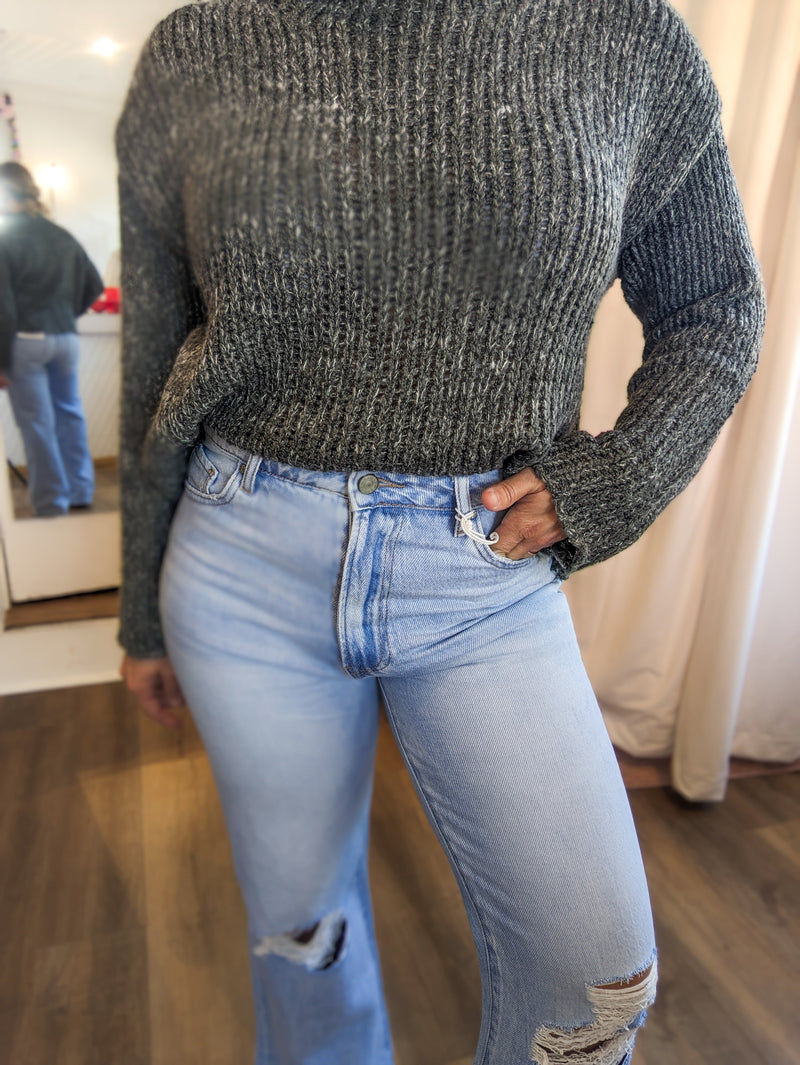 *FINAL SALE*High Rise Wide Leg Jeans