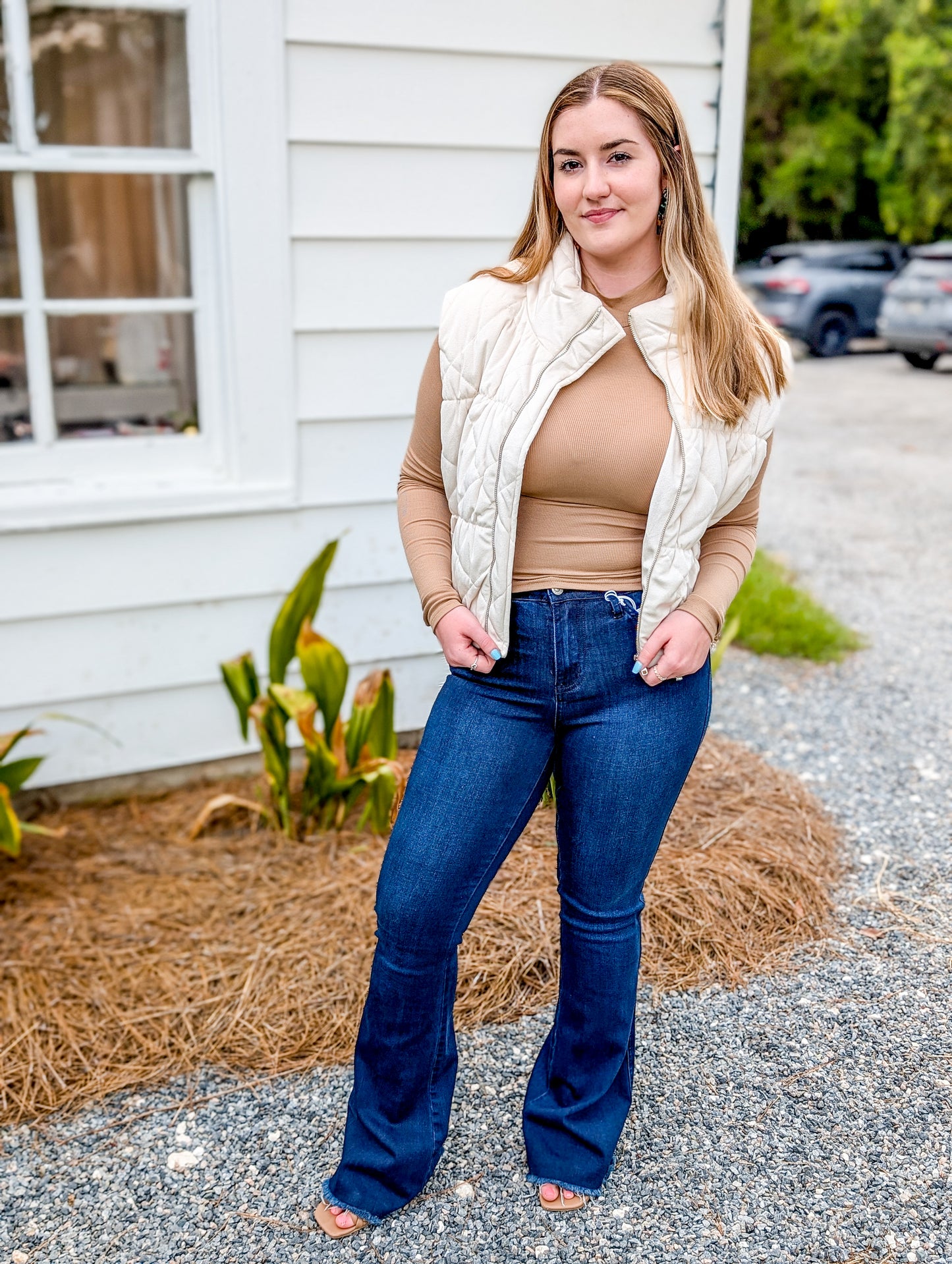 *FINAL SALE* Dark Taupe Ronan Mock Neck Knit Top