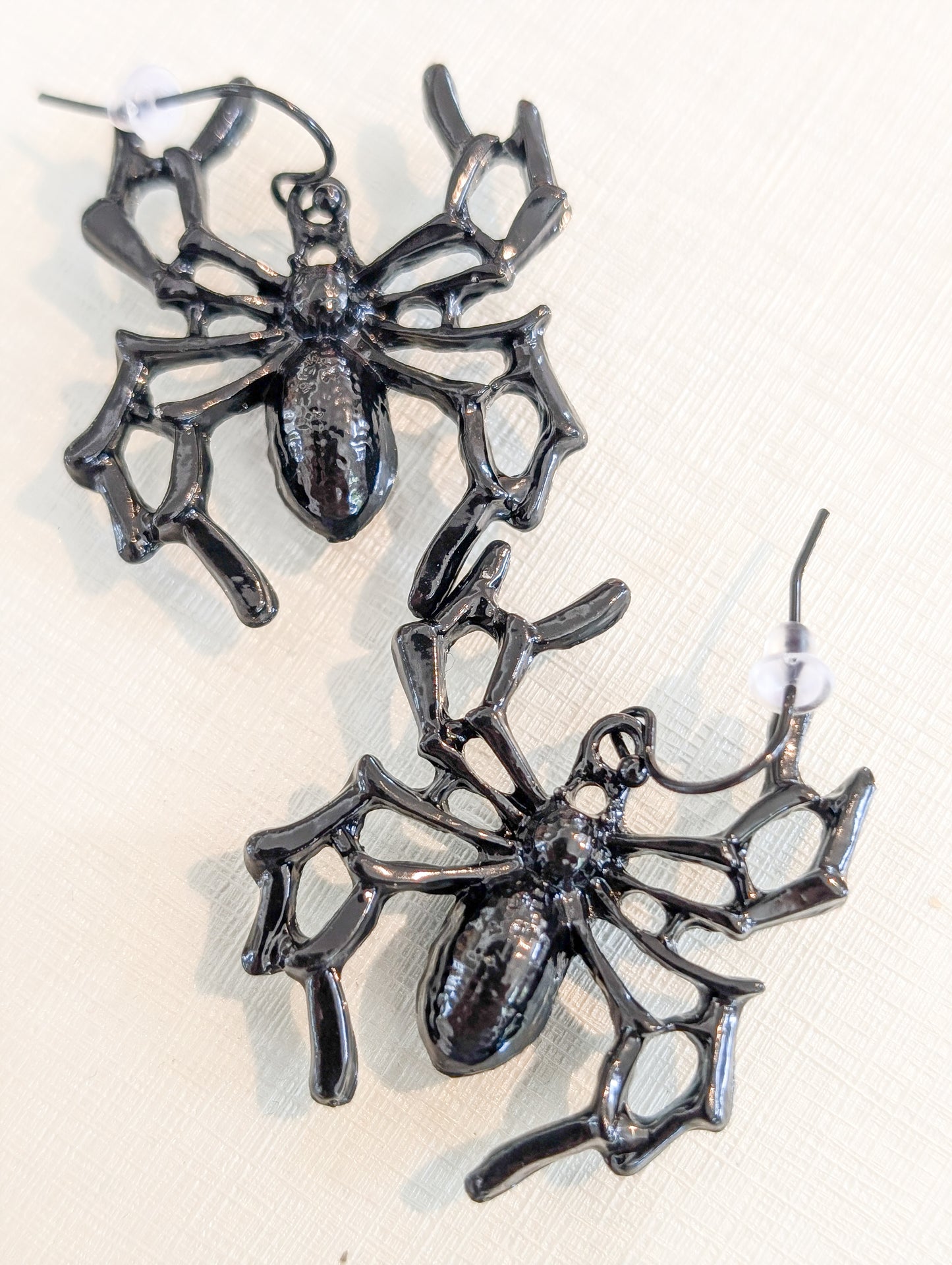 *FINAL SALE* Black Oversized Halloween Spider Dangle Earring