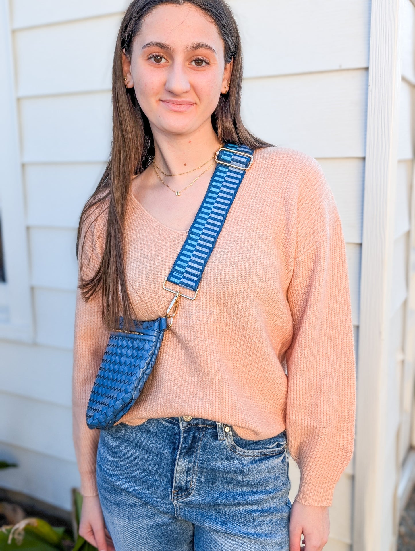 *Final Sale* Blush Pink No Risk V Neck Ribbed Relaxed Fit Sweater