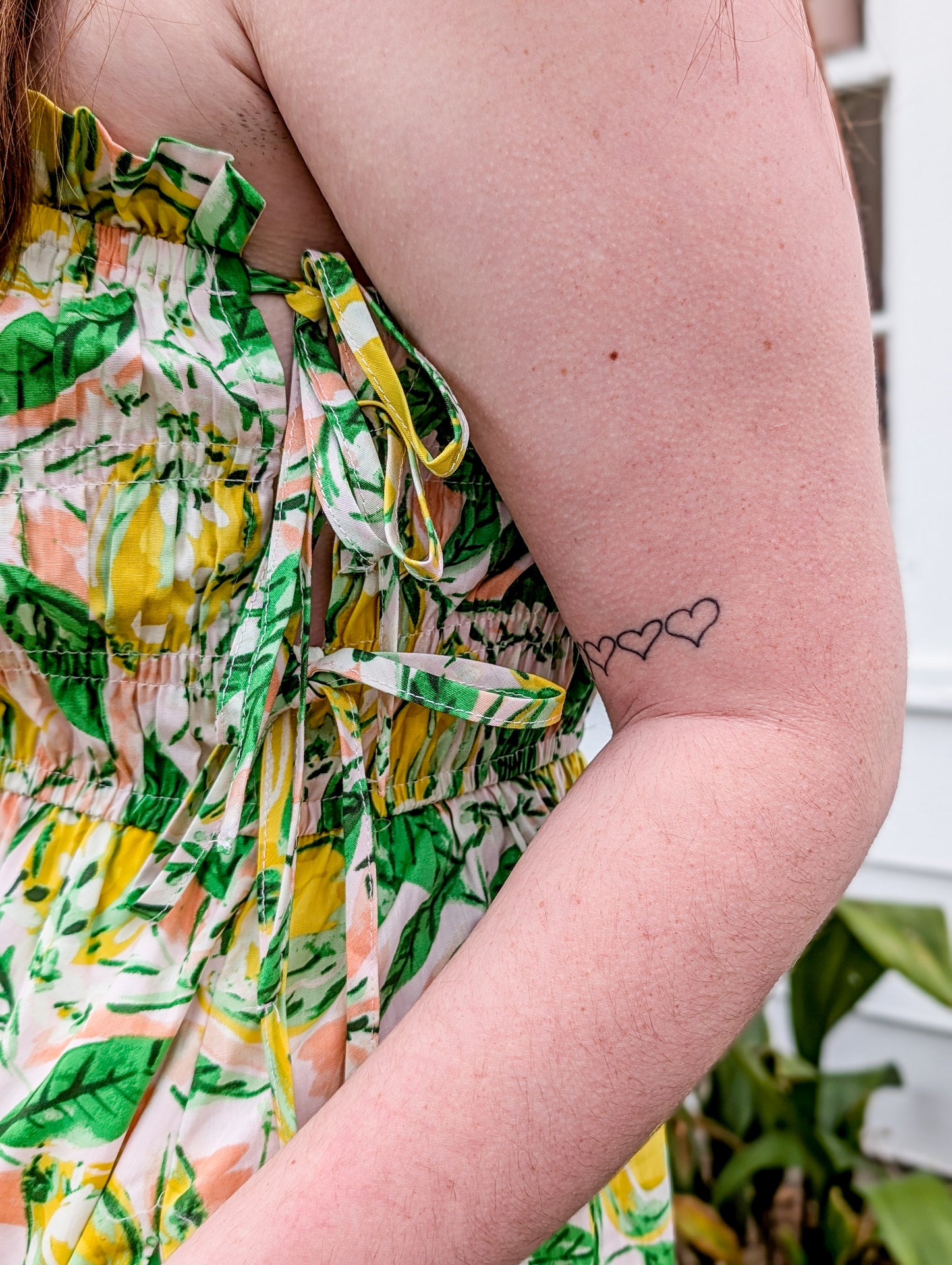 Lemon Print Sleeveless Maxi Dress