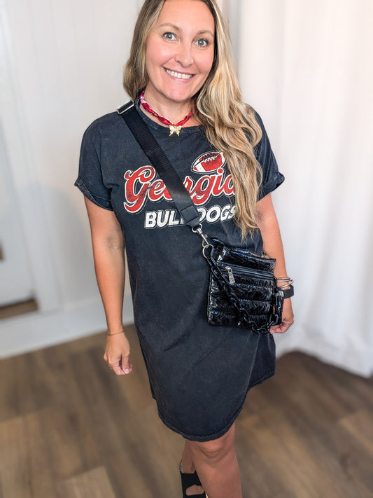 Georgia Bulldogs” Mineral Graphic T-Shirt Dress