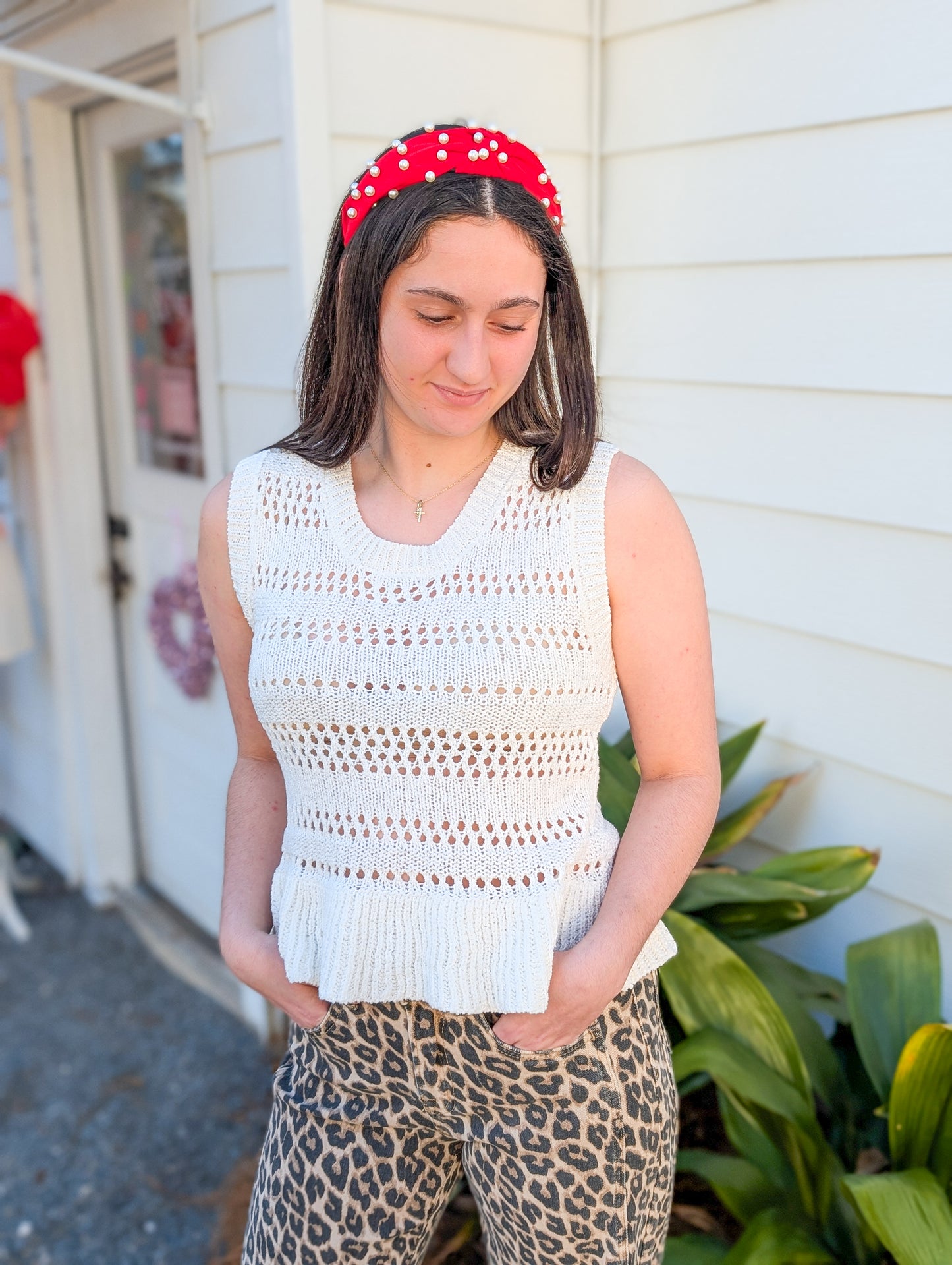 Peplum Sweater Tank