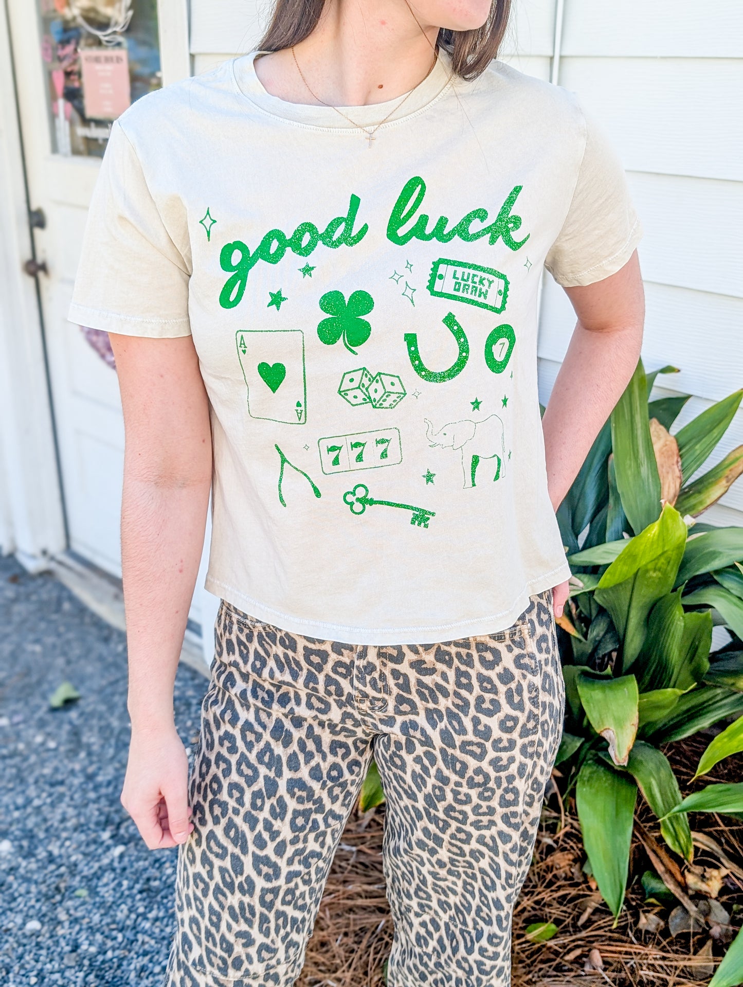 Good Luck Mineral Graphic Top