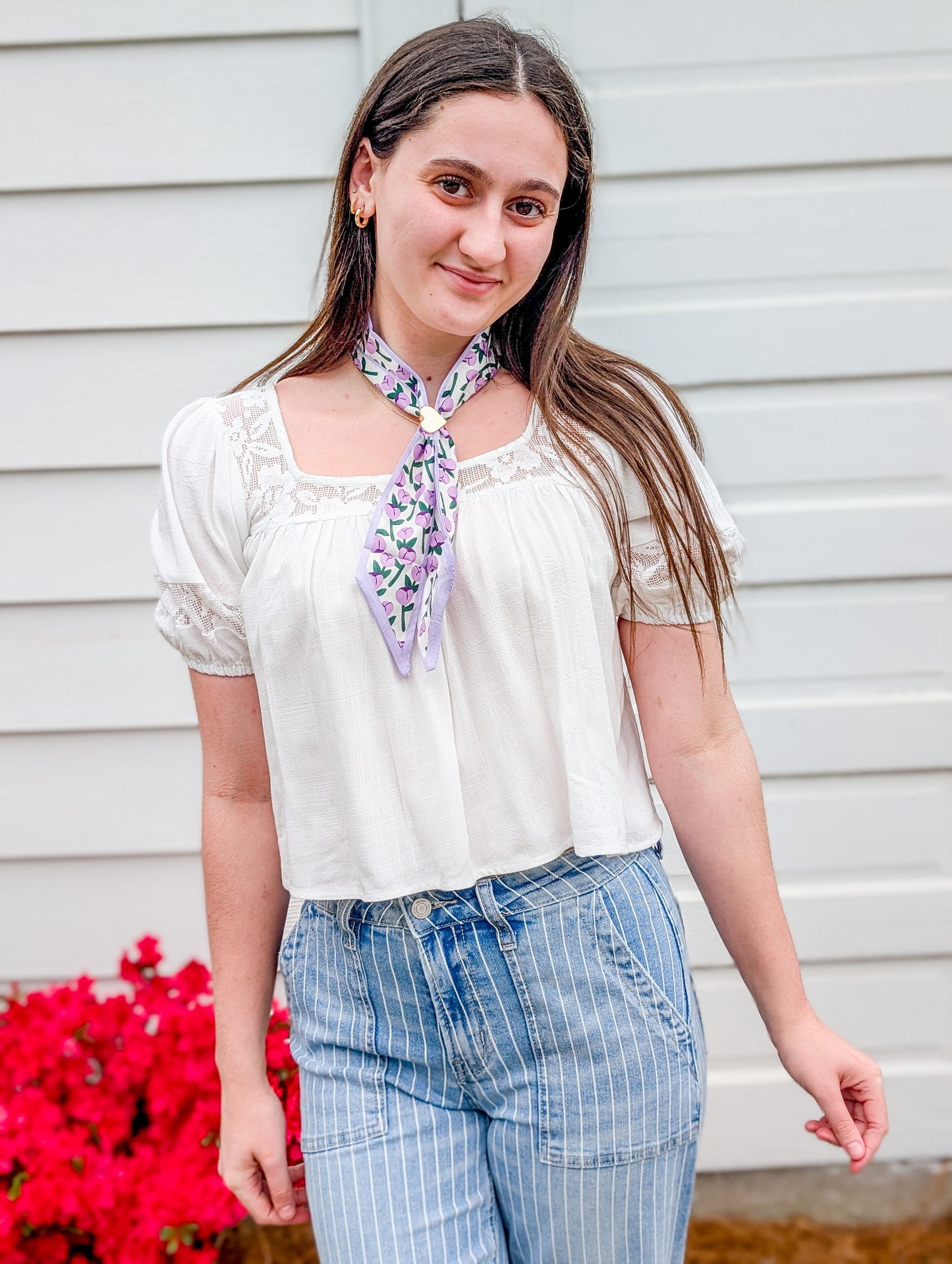 Misty Lace Inset Top