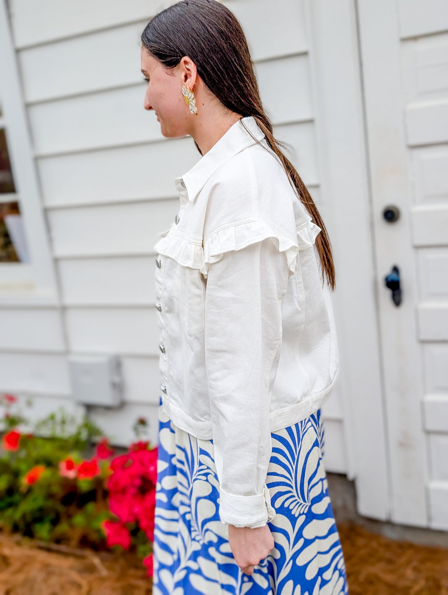 Clear Eyes Ruffle Jacket
