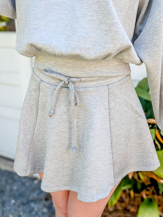 Neoprene Skater Elastic Waist Band Skort