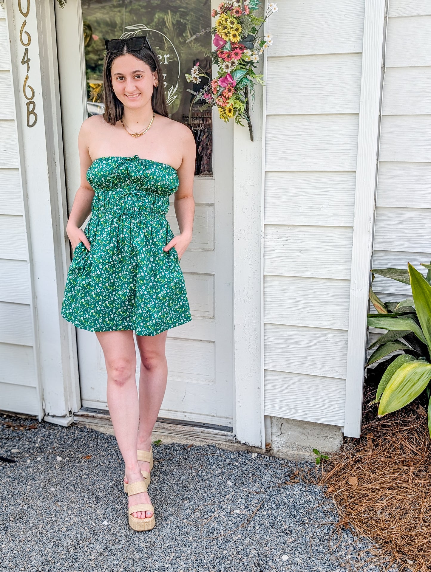 Sun Escape Tube Mini Dress