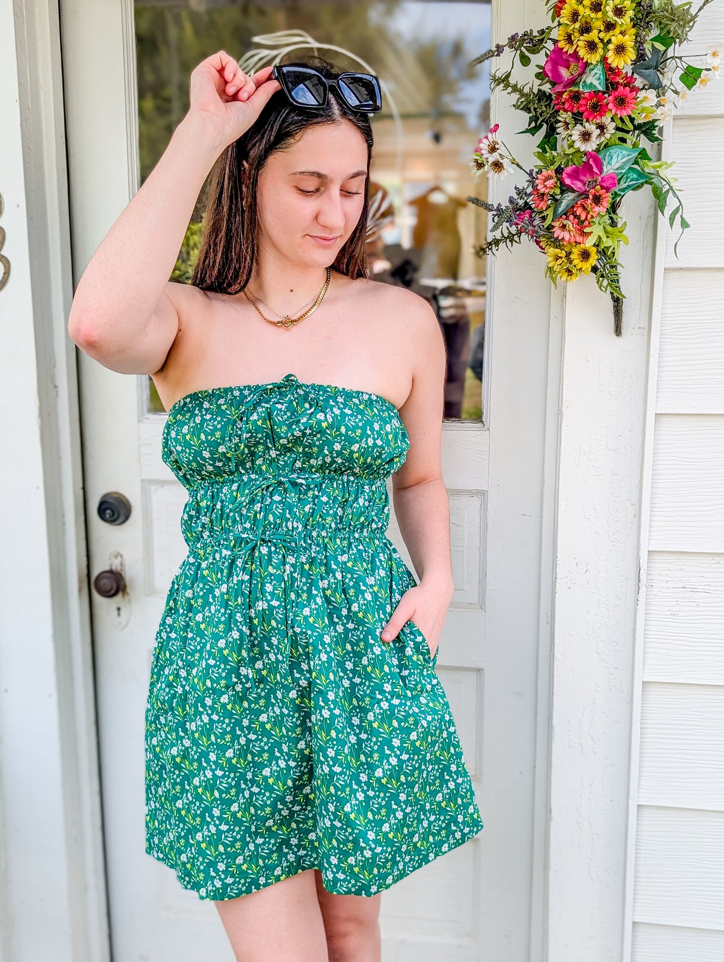 Sun Escape Tube Mini Dress