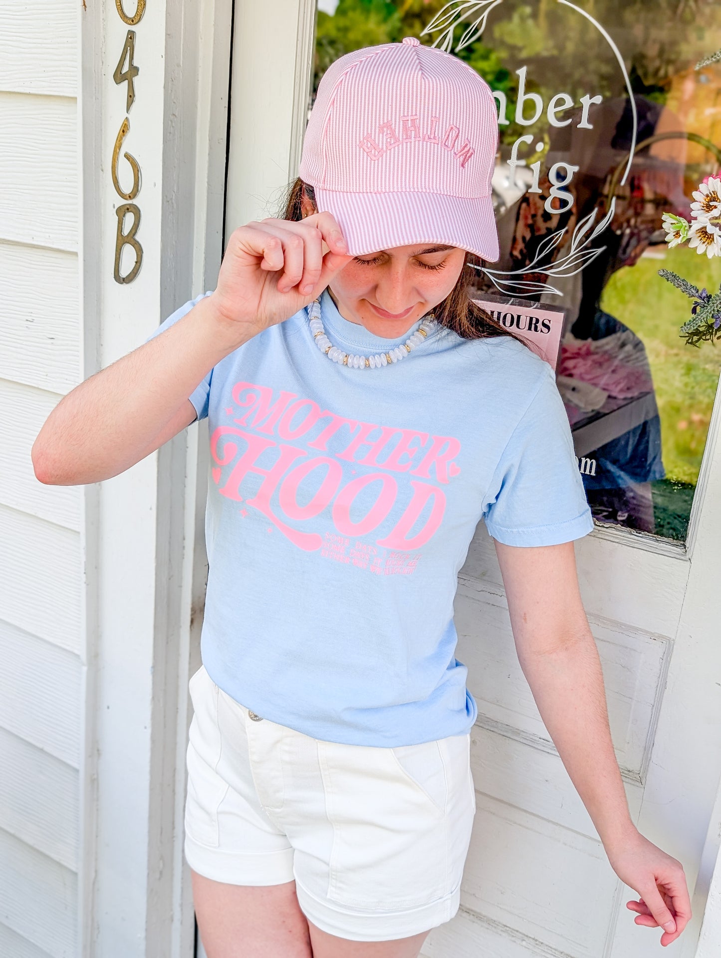 Motherhood Graphic Garment-Dyed Heavy Cotton T-Shirt