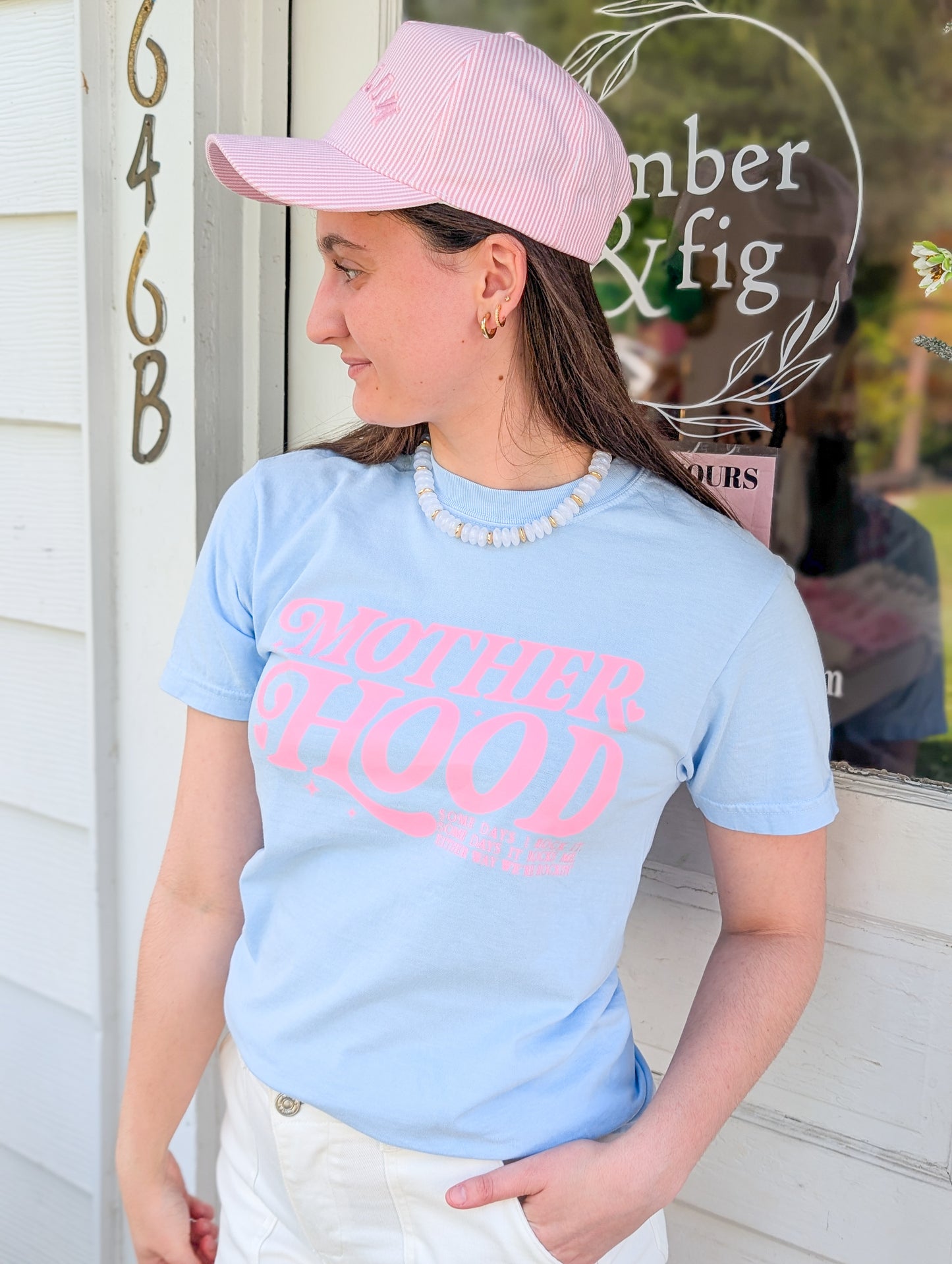 Motherhood Graphic Garment-Dyed Heavy Cotton T-Shirt