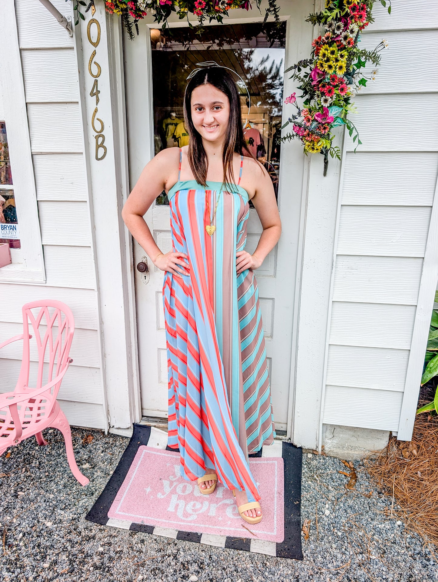 Serafina Striped Maxi