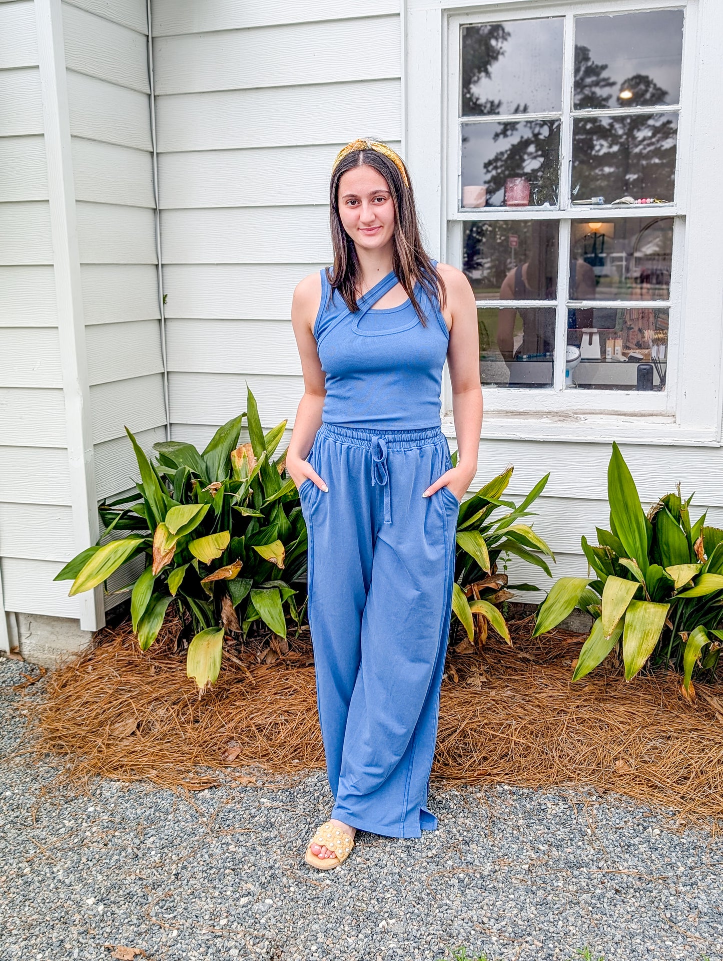 Cotton Modal Terry Exposed Seam Sweatpants