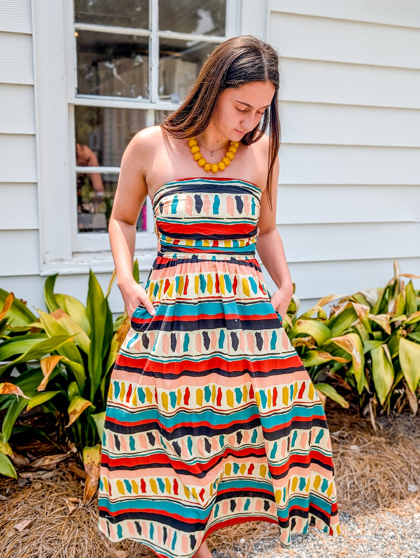 Ethnic Clash Maxi Dress