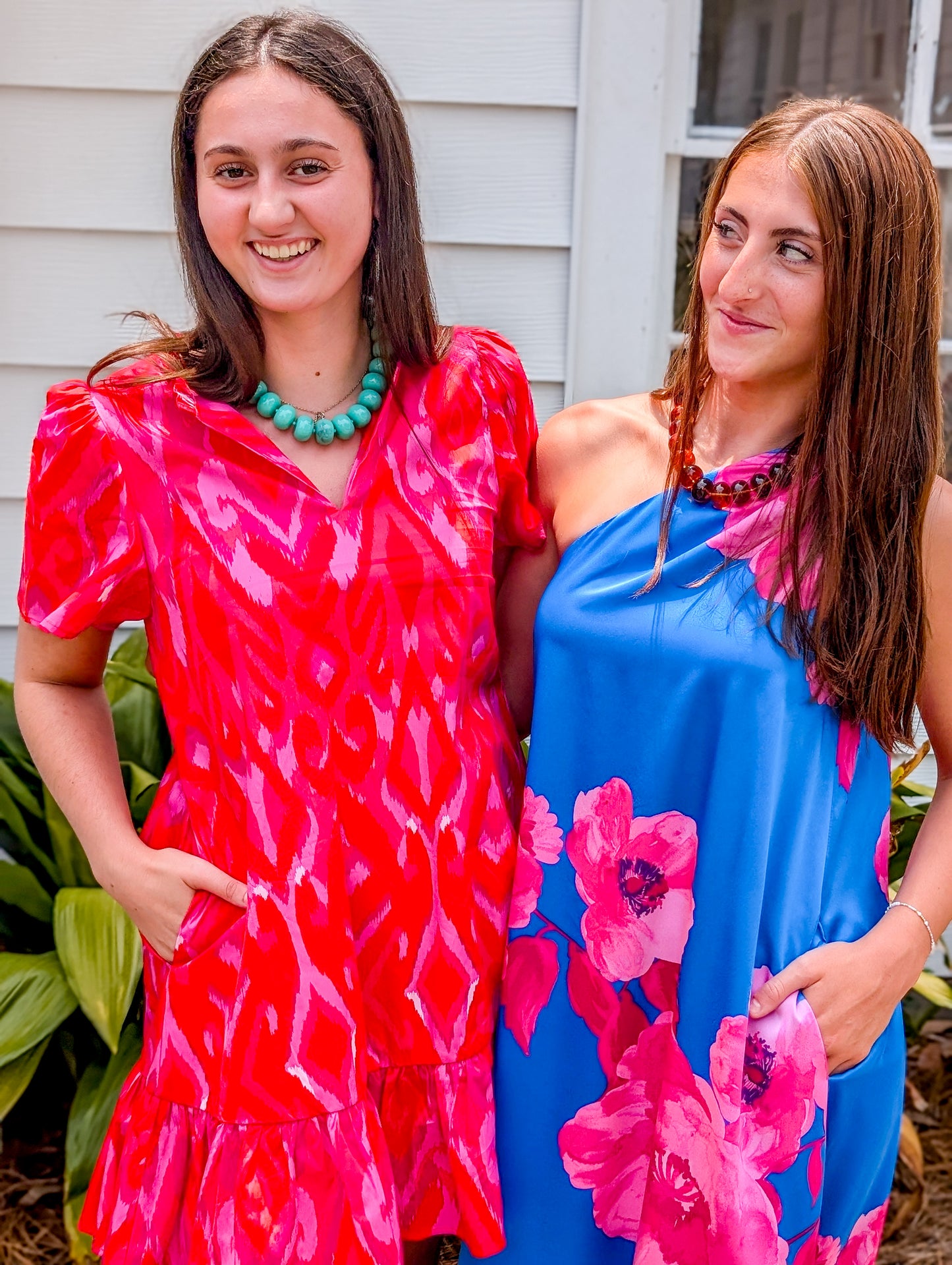 Blevin Ikat Celeste Mini Dress