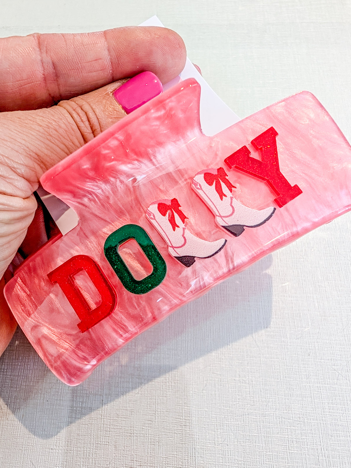 Holly Dolly Pink Hairclips