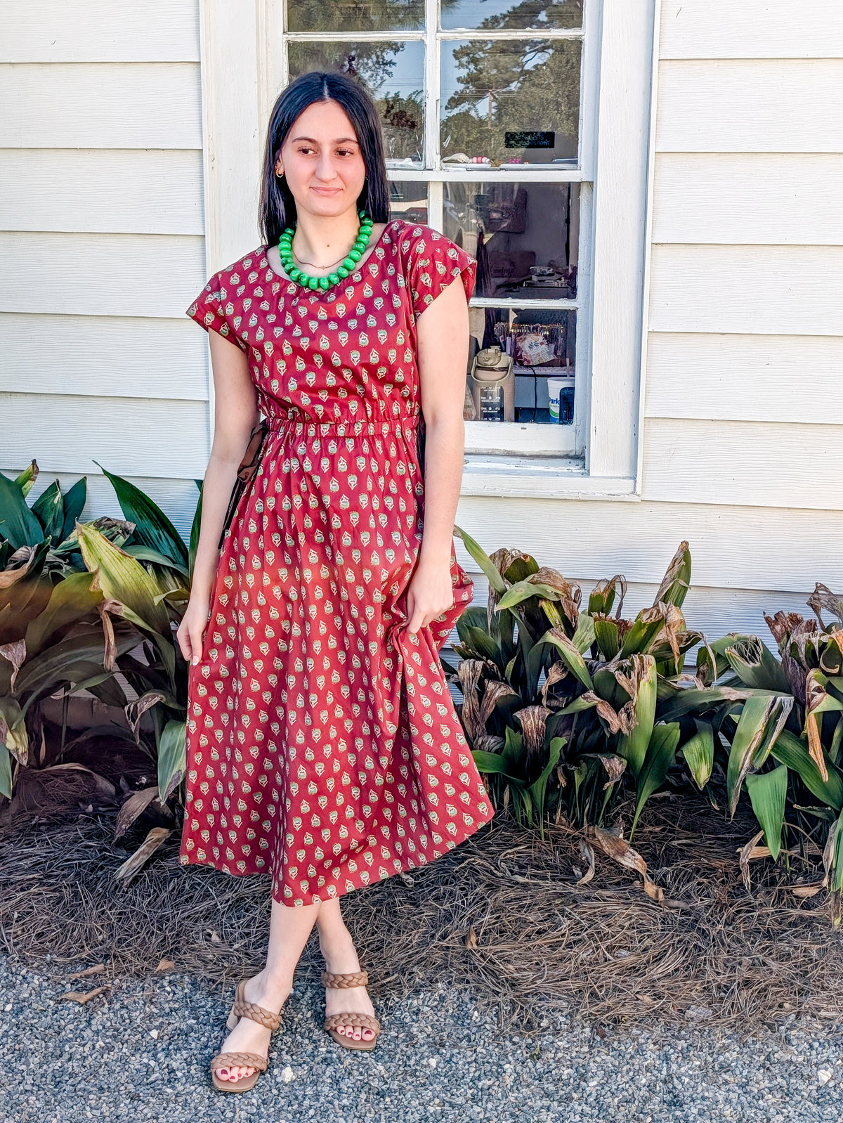 Ember Medallion Tie Waist Dress