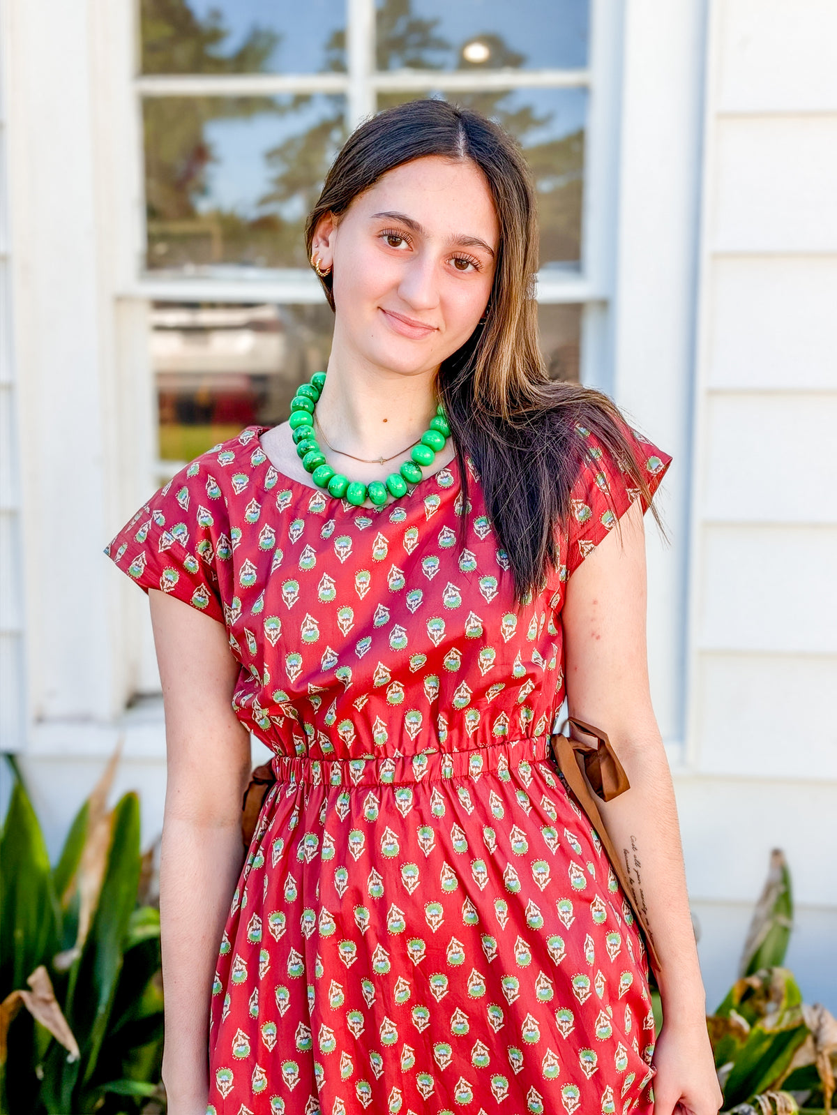 Ember Medallion Tie Waist Dress