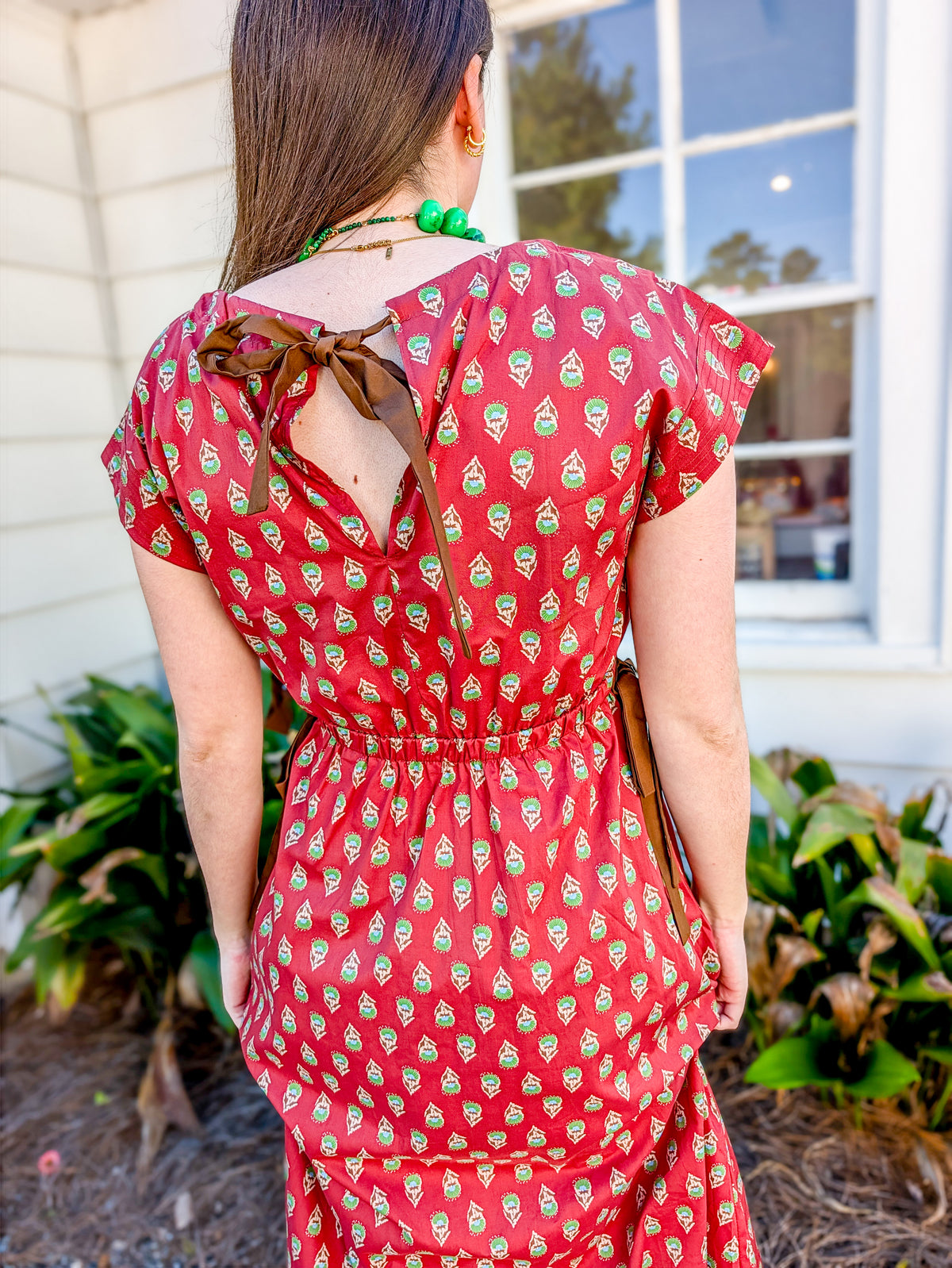 Ember Medallion Tie Waist Dress