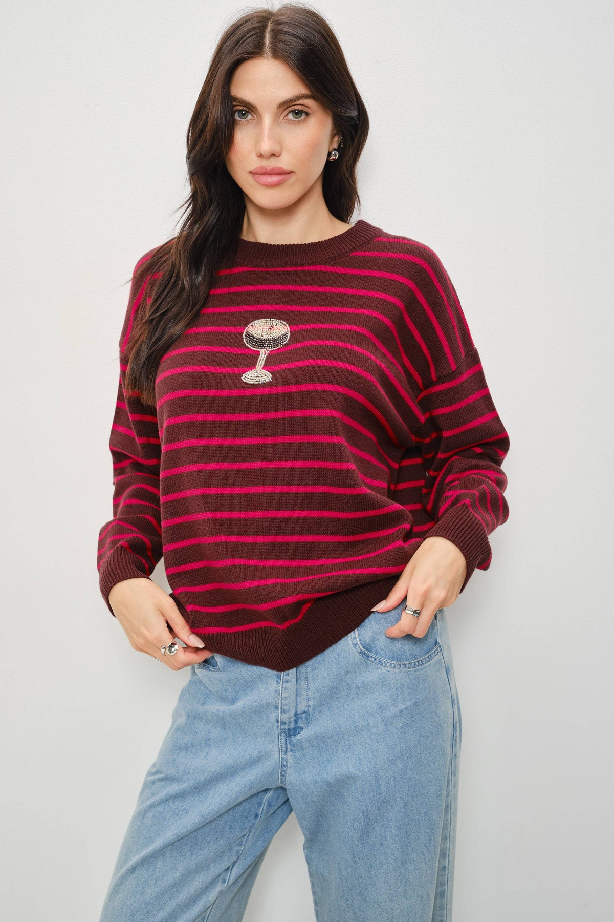 Selene Espresso Martini Bead Sweater