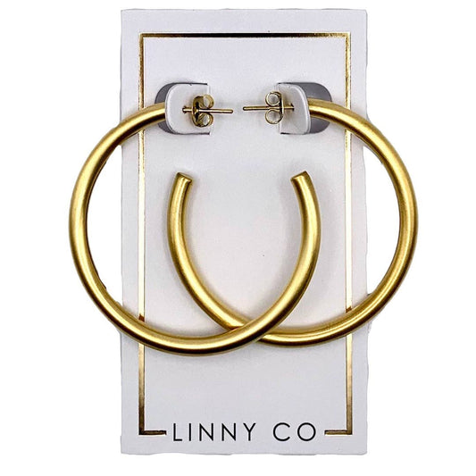 Large Chunky Gold Hoop Earrings