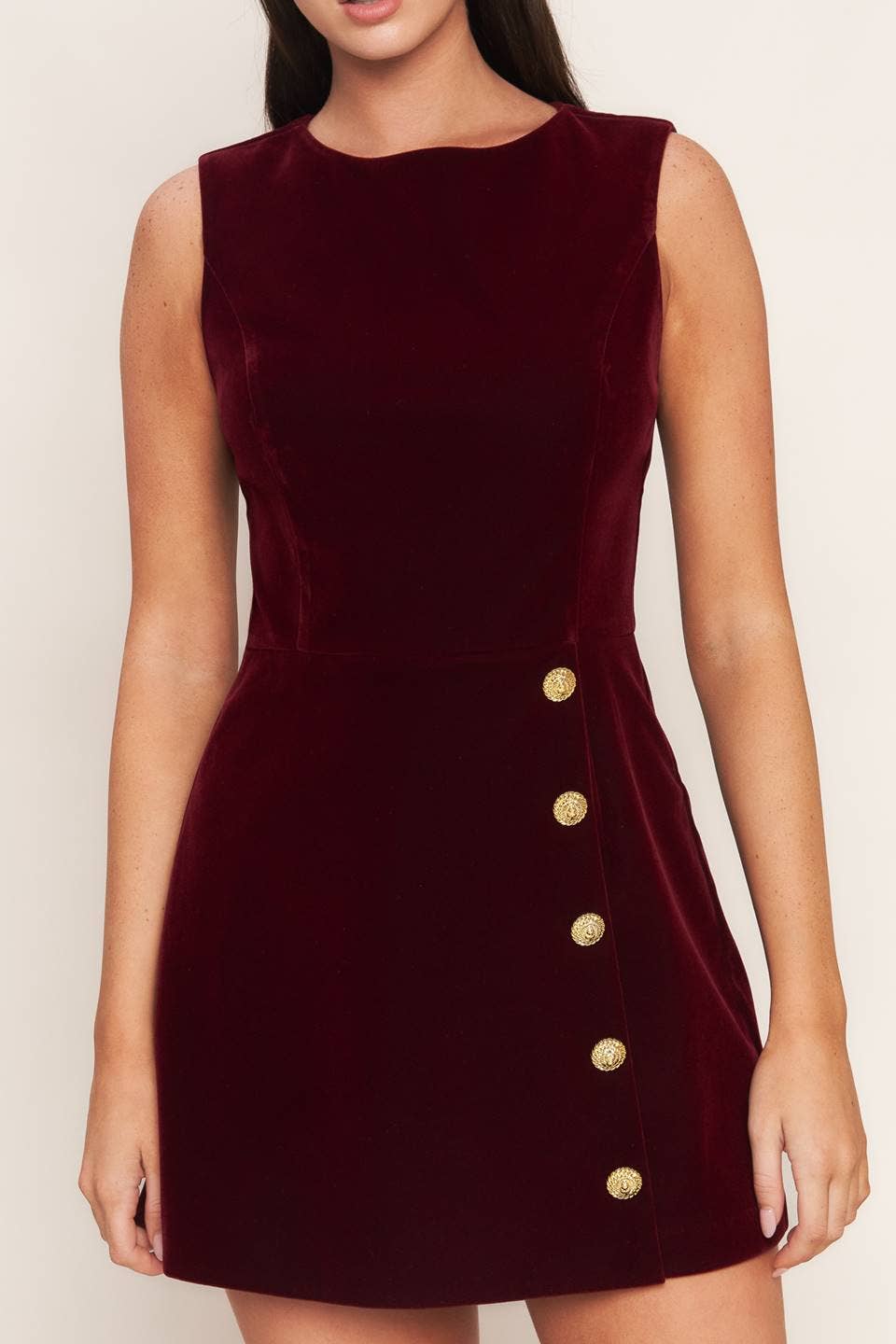 Burgundy Velvet Romper