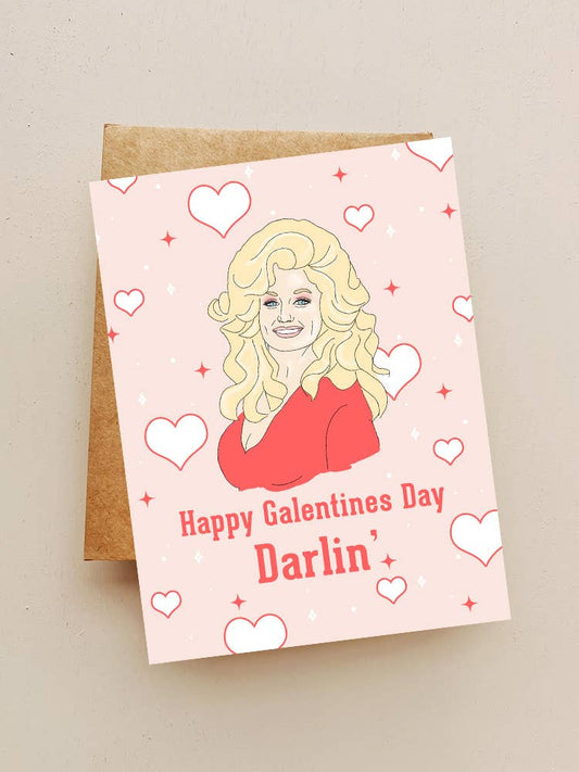 Dolly Happy Galentines Day Darlin' Card