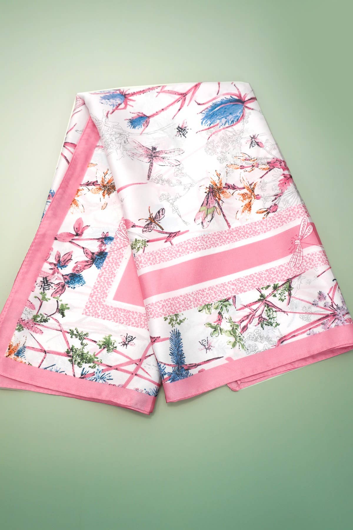 Large Print Silky Feel Bandana Scarf