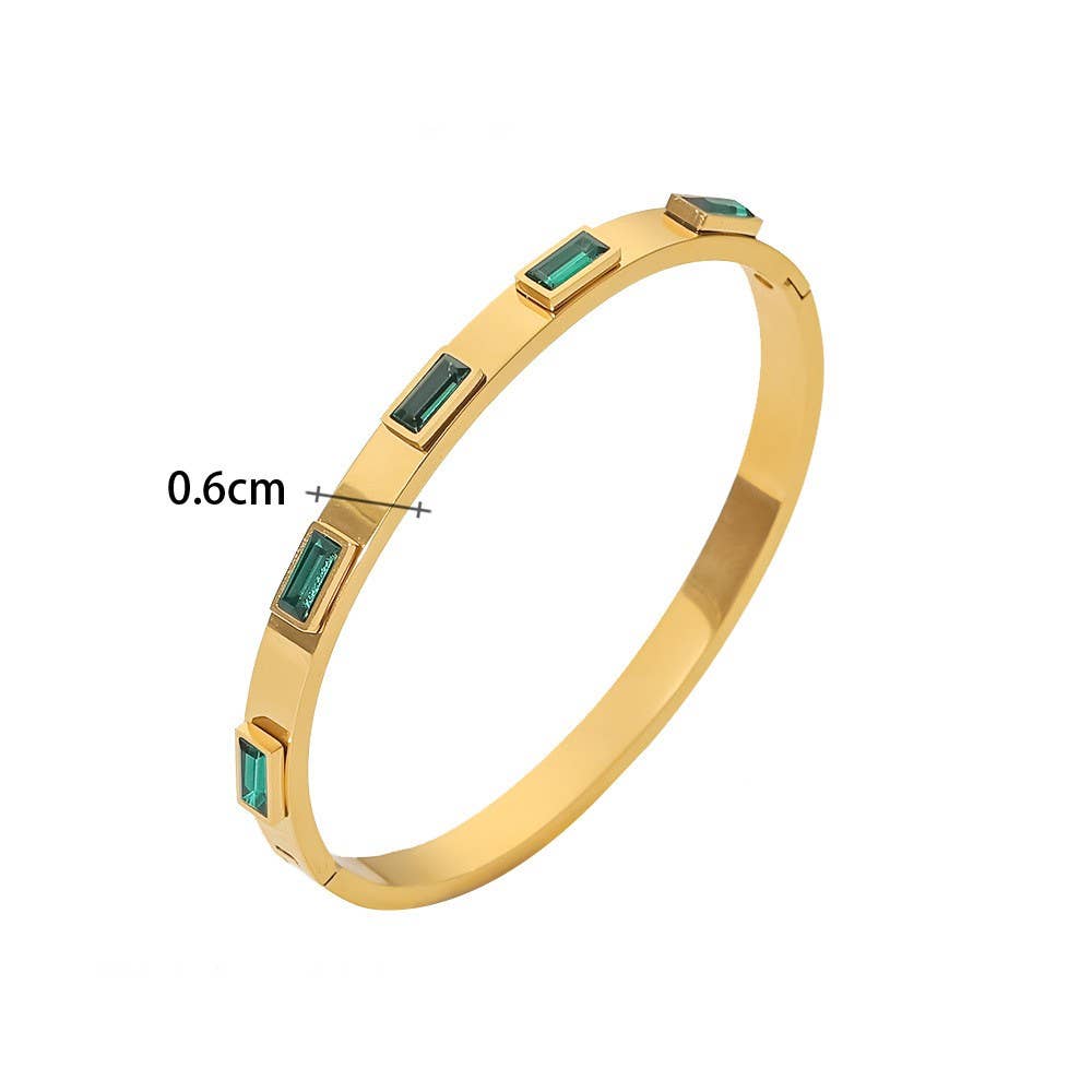 18K Waterproof Stainless Steel Bangles