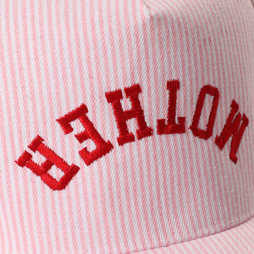 MOTHER Upside Down Embroidered Trucker Hat