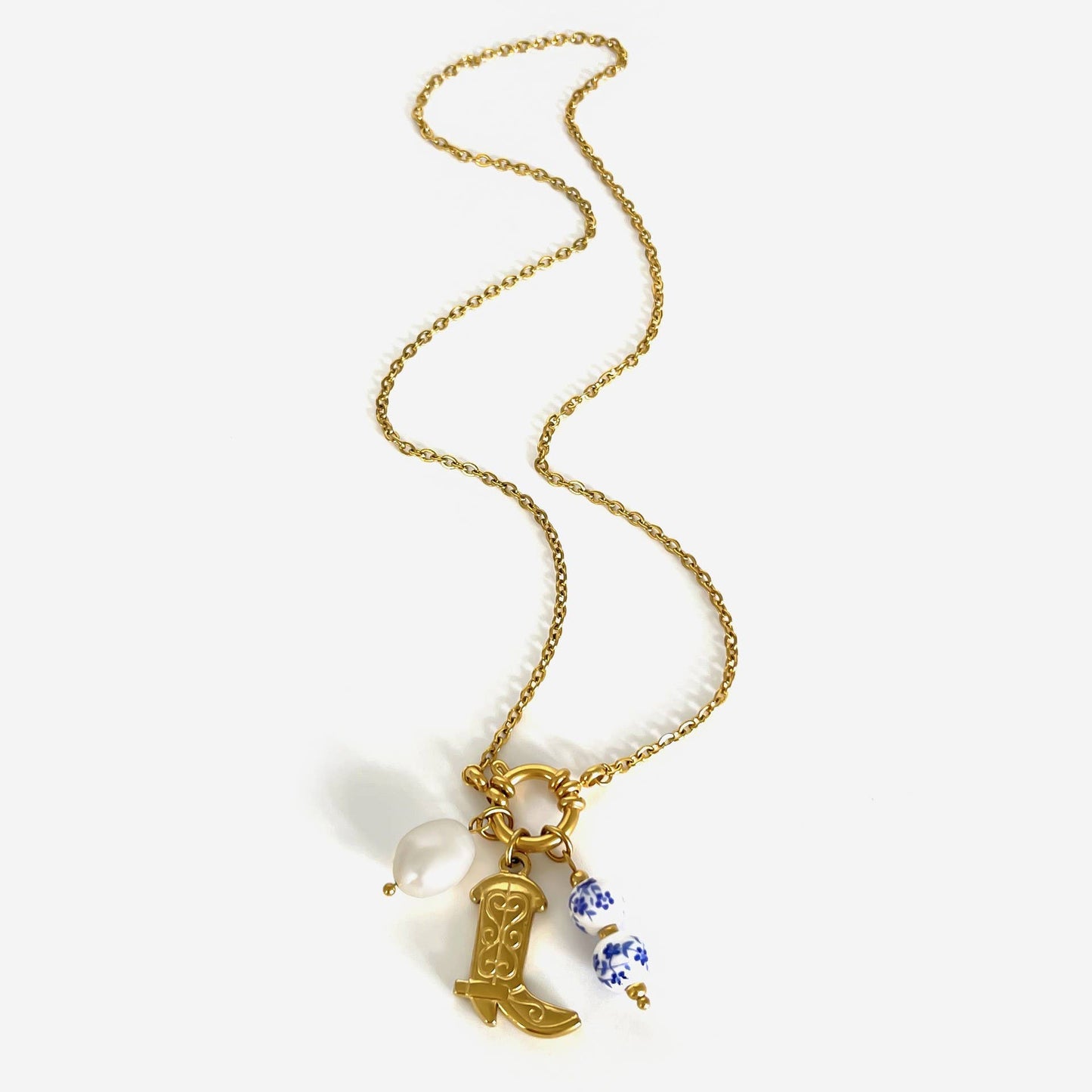 18K Stainless Steel Tarnish Free Western Necklace