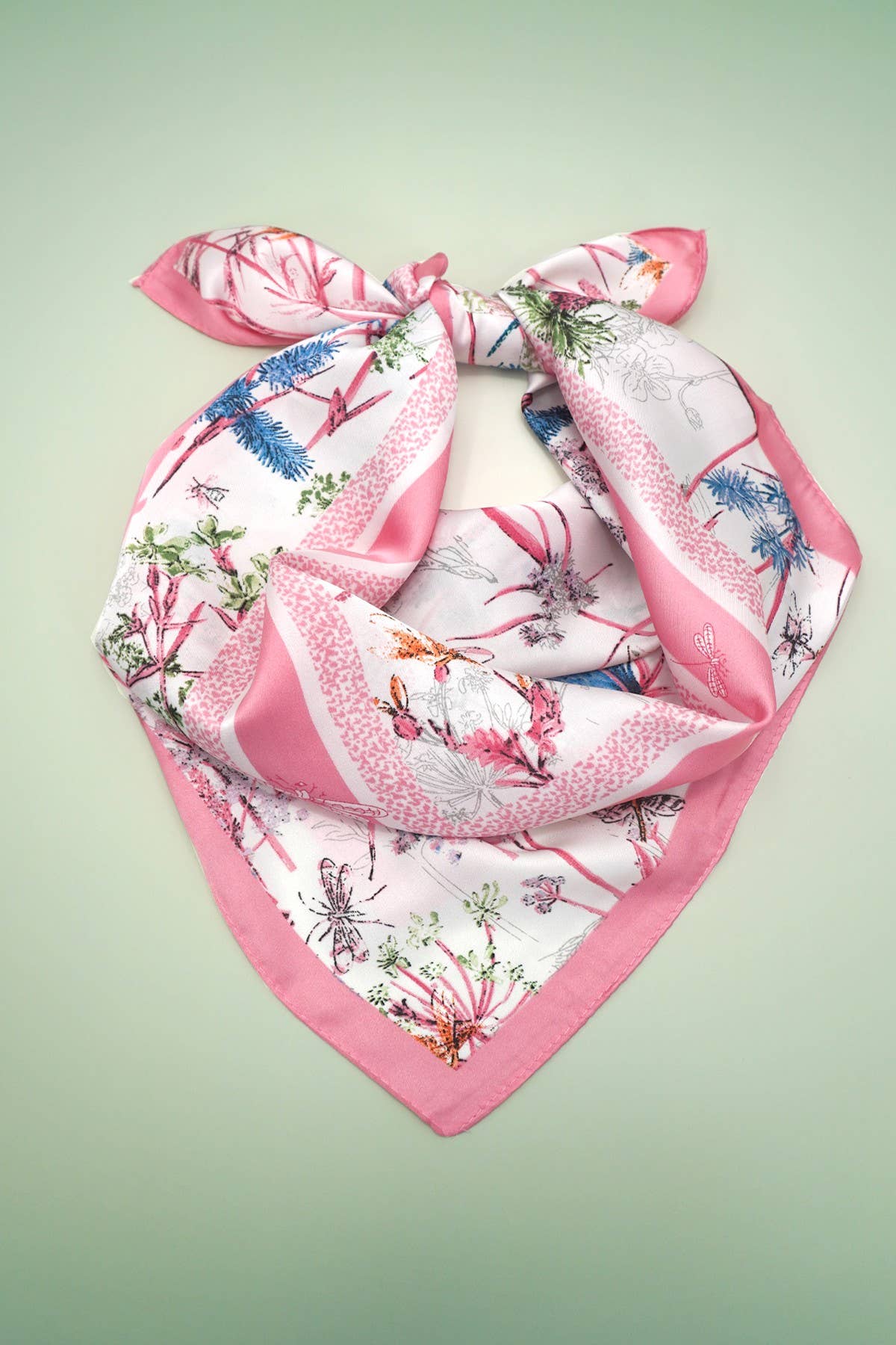 Large Print Silky Feel Bandana Scarf