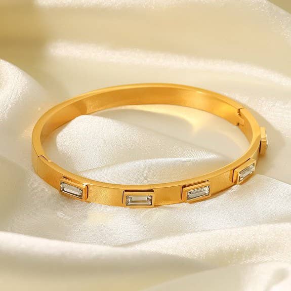 18K Waterproof Stainless Steel Bangles