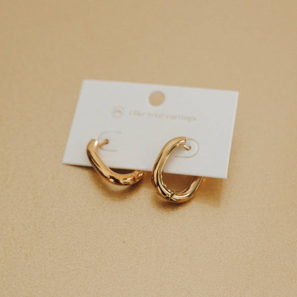 Flirty Fantasy Oval Hoop Earrings - WATERPROOF Wholesale