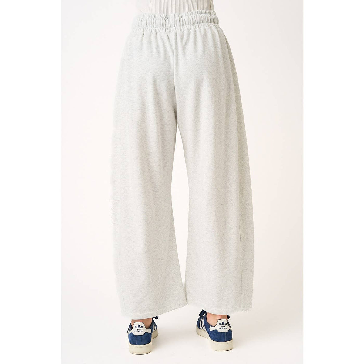Cotton French Terry Barrel Pants
