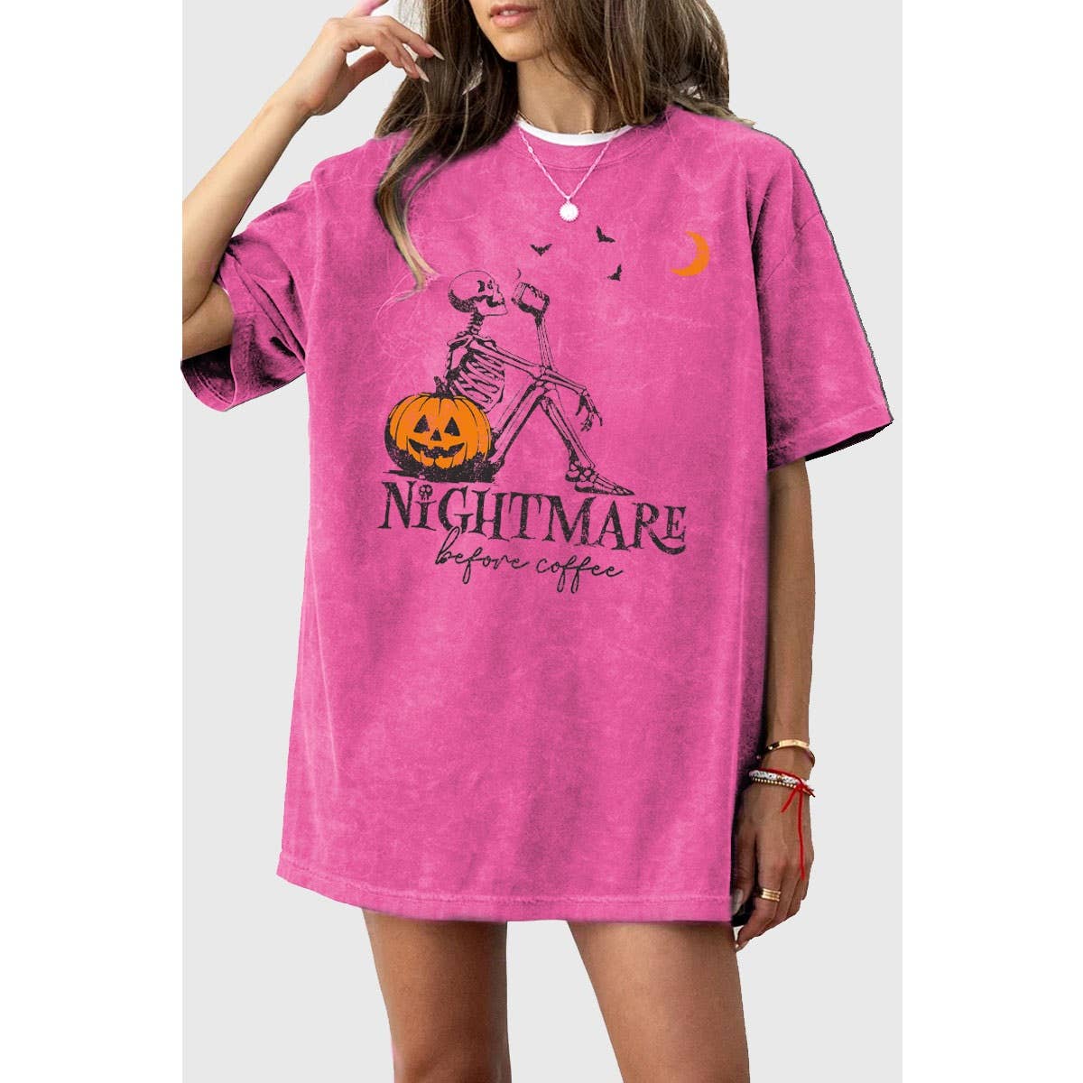 Nightmare Oversized Mineral Graphic Tee