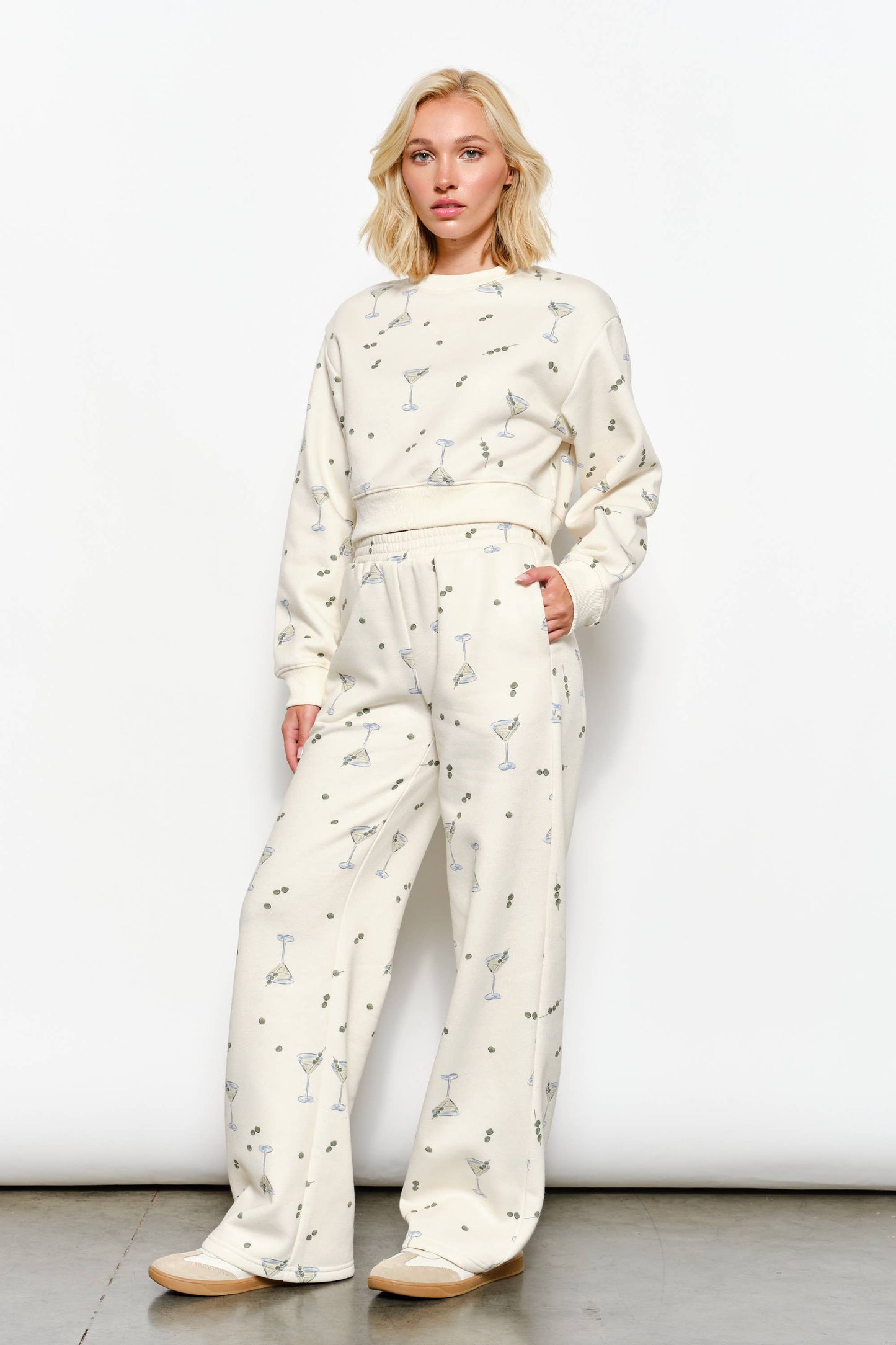 Billie Martini Sweat Pants - Playful, Lounge, Comfy