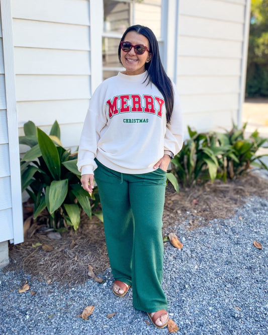 Knit Bottoms with Pockets and Drawstring