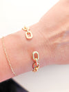 Gold plated chain bracelet