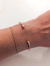Rose gold dainty cuff bracelet