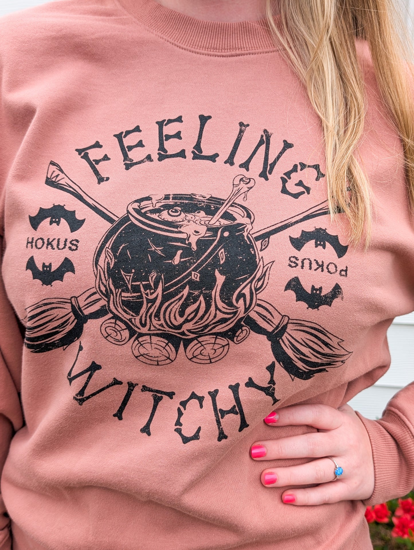Mauve "Feeling Witchy" Coldren Sweatshirt
