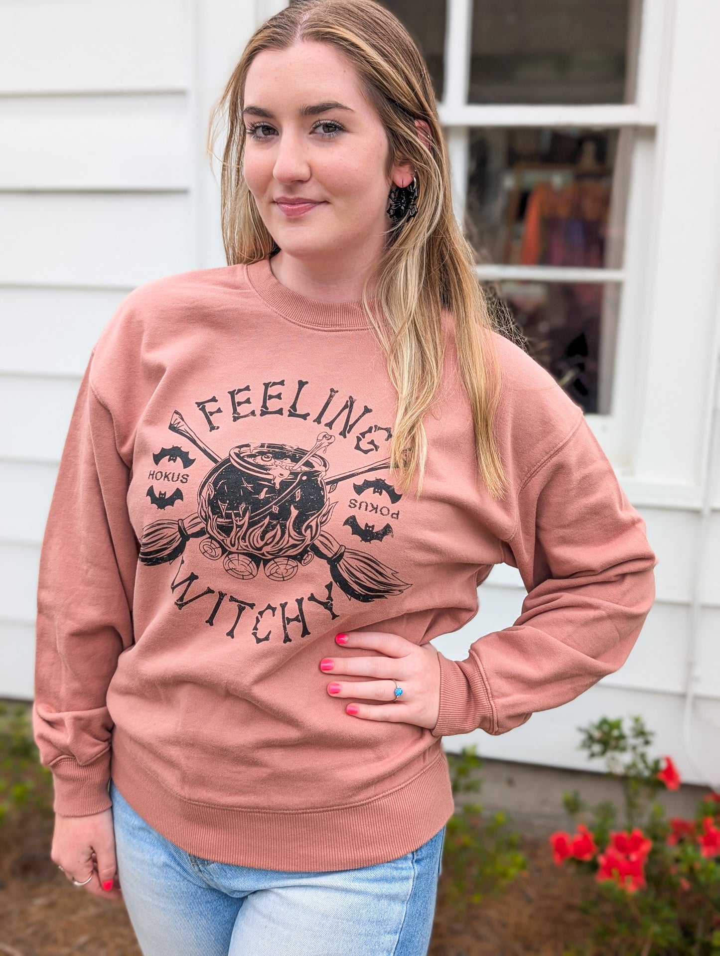 Mauve "Feeling Witchy" Coldren Sweatshirt